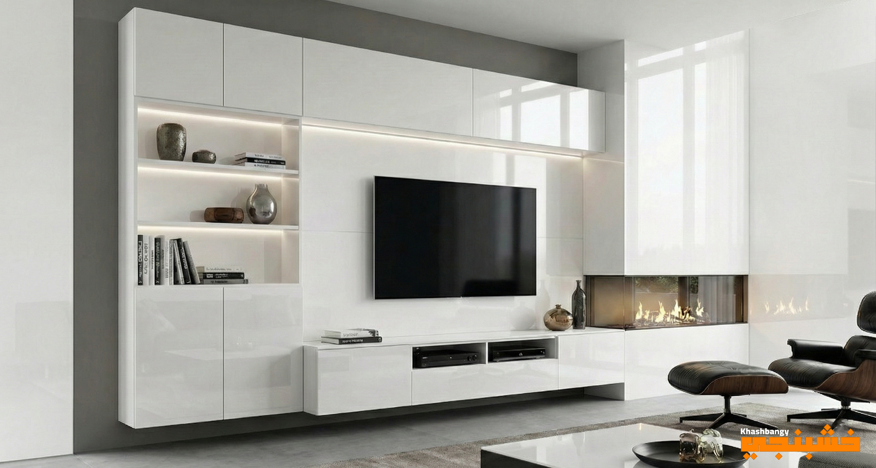 وحدة TV مودرن بتصميم عصري - وحدات تلفزيون - صورة 2
