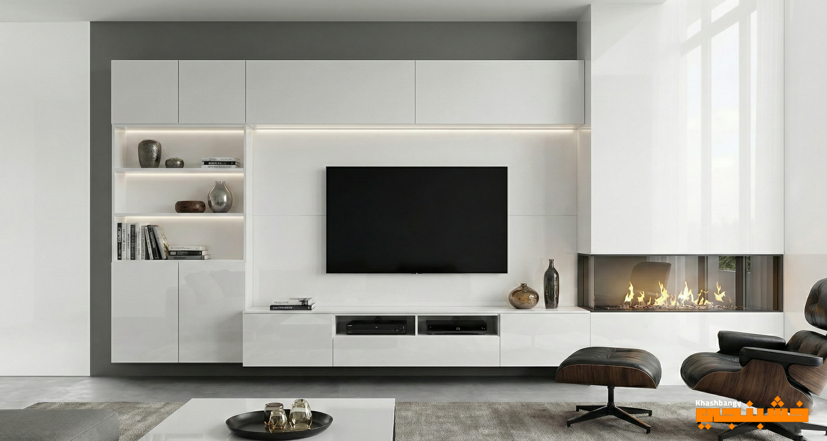وحدة TV مودرن بتصميم عصري